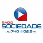 Logo da emissora Rádio Sociedade 740 AM 102.5 FM