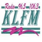 Logo da emissora KLFM 96.5 FM 3EON