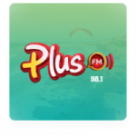 Logo da emissora Rádio Plus 98.1 FM