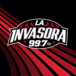 Logo da emissora Radio La Invasora 99.7 FM