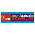 Logo da emissora Rádio Amora Branca 106.3 FM