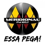 Logo da emissora Rádio Meridional 105.7 FM